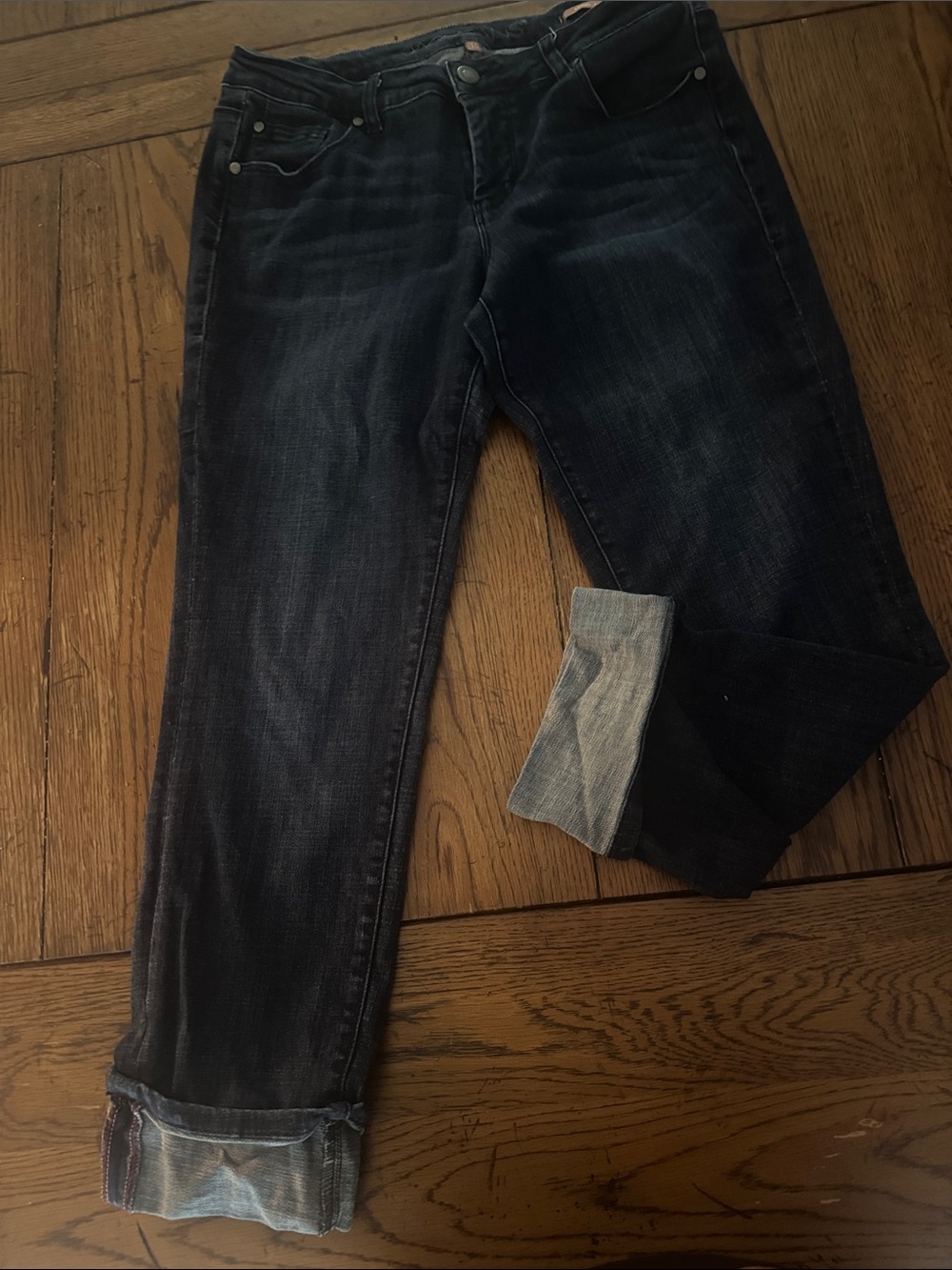 Jag Jeans Dark Indigo Cropped Ankle Jeans
